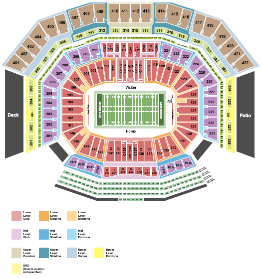 Levi's Stadium 2026 Seating Chart